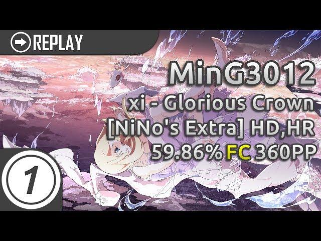 MinG3012 | xi - Glorious Crown [NiNo's Extra] +HD,HR FC 59.86% 360pp