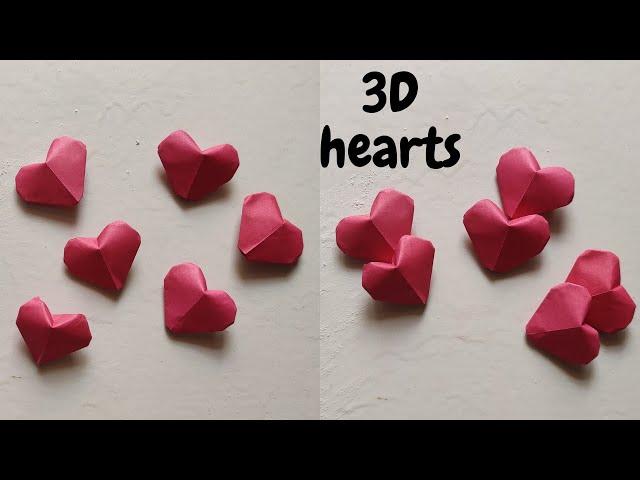 Origami easy 3D heart / Inflatable heart / fingers360