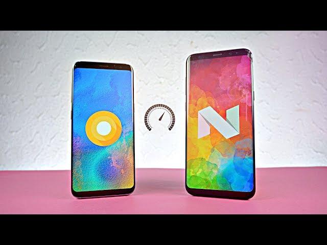 Samsung Galaxy S8 Android 8.0 Oreo vs 7.0 Nougat - Speed Test!