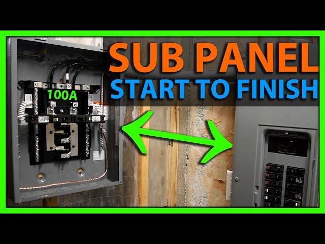 How To Install a Sub Panel Start to Finish!