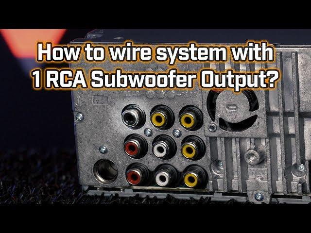 Wiring Subwoofer with only One Pre-Amp Output?