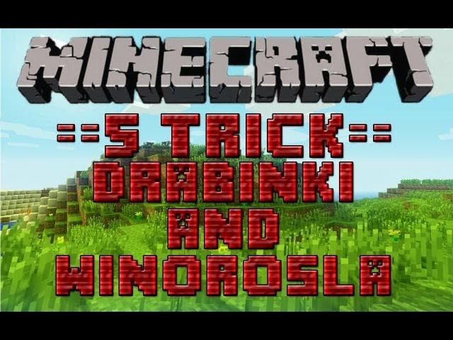 Minecraft Trick #001 - 5 Tricków&Sztuczek z Drabinkami i Winoroślami