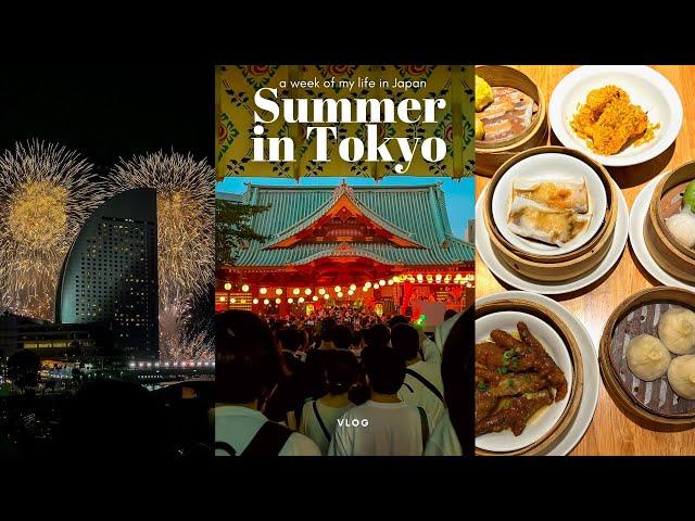 TOKYO VLOG| going to a summer festival, Yokohama Minatomirai fireworks, Chinatown