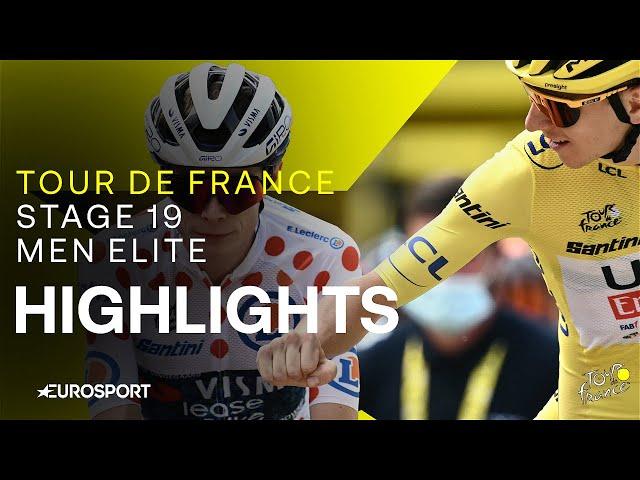 CRUNCH TIME IN THE ALPS  | Tour de France Stage 19 Race Highlights | Eurosport Cycling