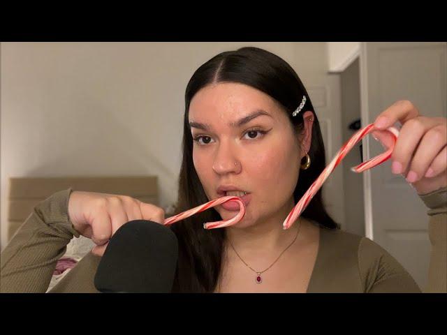 ASMR Candy Cane Mouth Sounds 