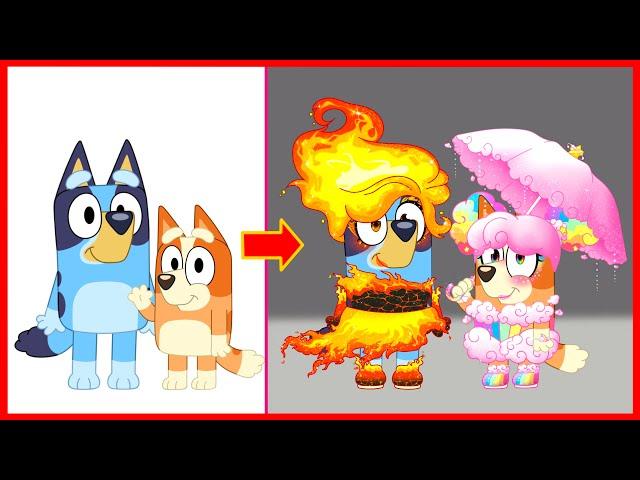 Bluey Heeler Dress Up With Bluey Compilation | GO WOW