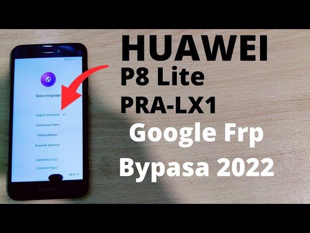 Huawei P8 Lite Frp Bypass |  Huawei PRA-LX1 Google Bypass Without Pc Easy Method