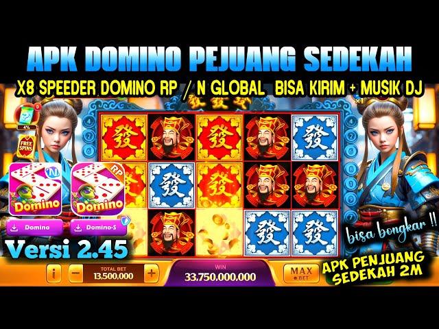 LANGSUNG JP !! INI BARU APK DOMINO PEJUANG SEDEKAH V2.45 TEMA SAMURAI X8 SPEEDER TERBARU 2024