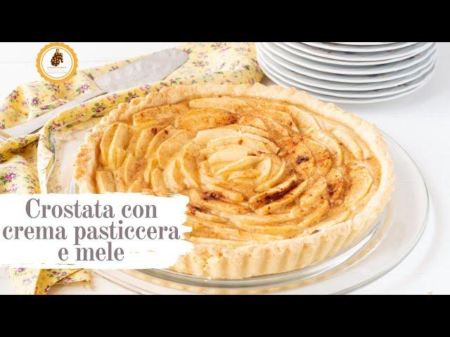 #CROSTATA CON #CREMA PASTICCERA E #MELE facilissima e golosa