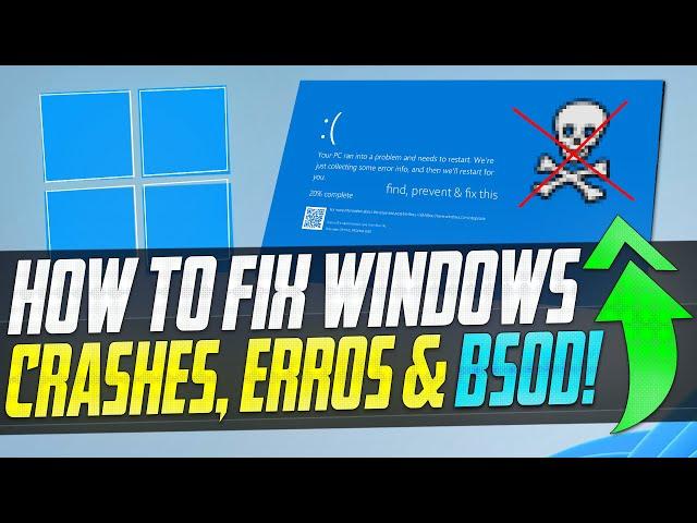 How to fix almost ANY Windows Bluescreen, Error, Crash OR Stutters in 2022 (Windows 10 & 11)