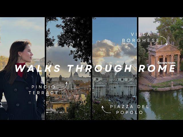 Walks Through ROME: Via Margutta and Villa Borghese | Rome Travel Guide in 4K