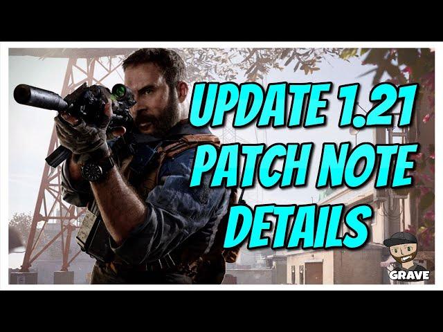 Modern Warfare Update 1.21 Patch Note Details