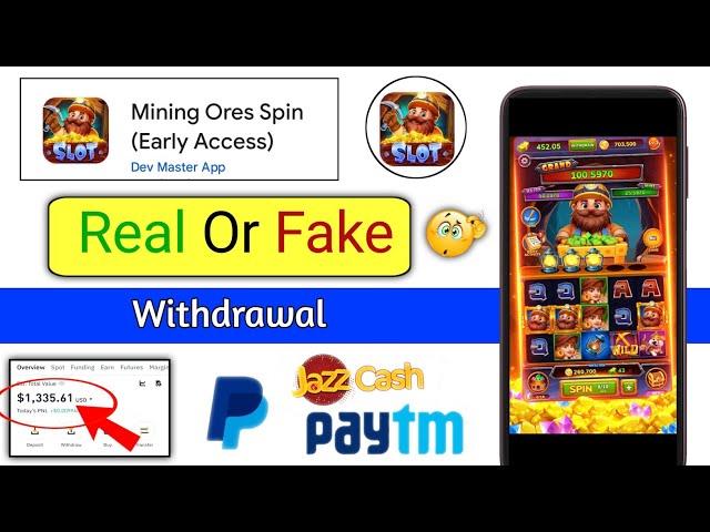 Mining Ores Spin Withdrawal - Mining Ores Spin Real Or Fake - Mining Ores Spin Game