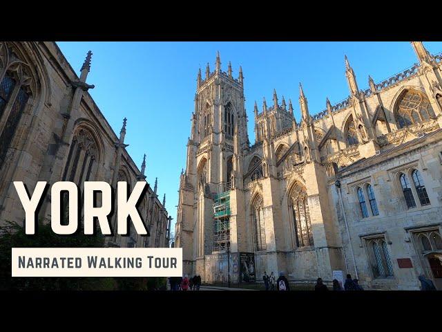 YORK | 4K Narrated Walking Tour | Let's Walk 2021