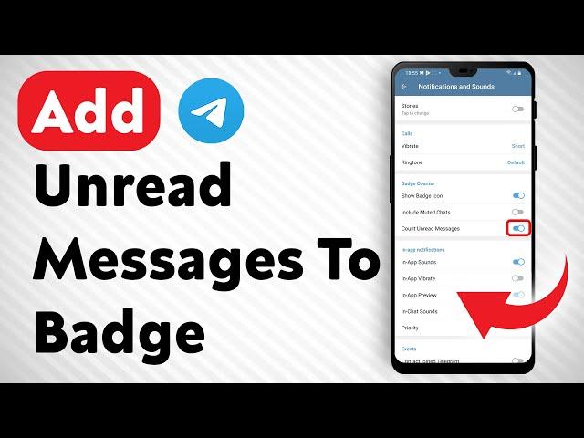 How To Add Telegram Unread Messages Counter To Badge - Full Guide