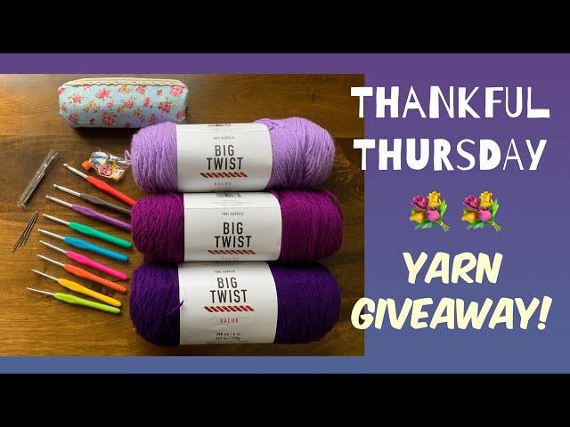  Ended  Dazola Designs Free Yarn Giveaway!  Big Twist Yarn + Crochet Hook Set!!