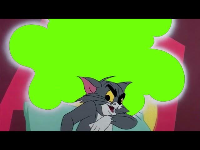 Tom and Jerry, thought bubble, Green screen