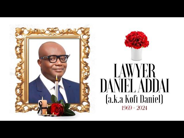 Burial Service of Lawyer. Daniel Kofi Addai