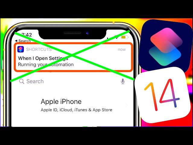 iOS 14 Remove Shortcut Automation Notification - Turn Off ALL Siri Shortcut Notifications iOS 14 Fix