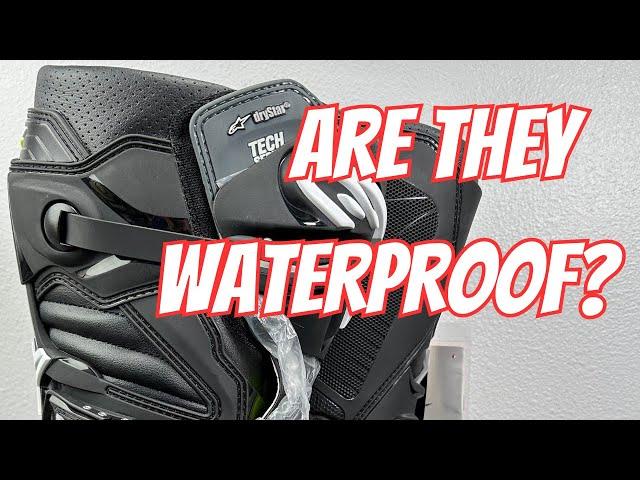 Are the Alpinestars Tech 7 Enduro Drystar boots waterproof?