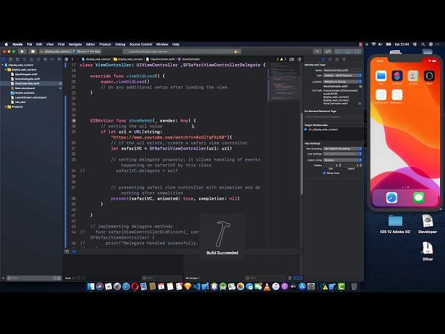 implementing web view in iOS 13 || 2020 Swift 5