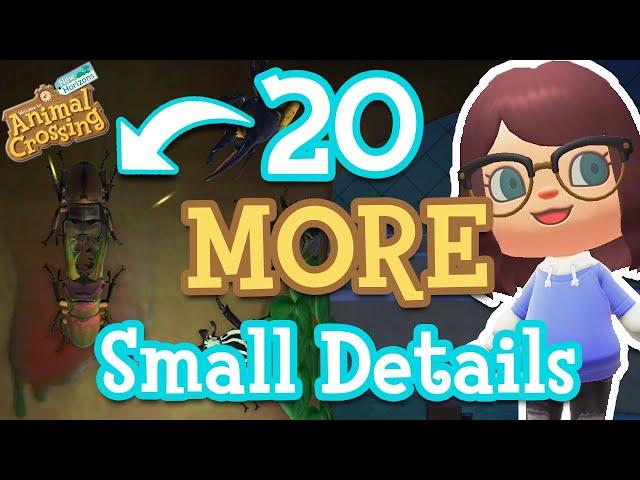 20 MORE Small Details You Might Have Missed in Animal Crossing: New Horizons