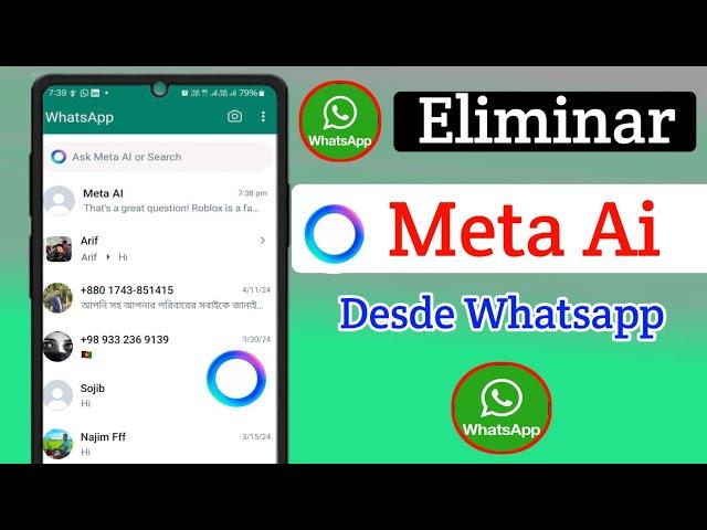 cómo eliminar Meta Ai de WhatsApp