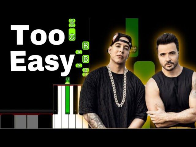 Luis Fonsi - Despacito ft. Daddy Yankee | EASY Piano Tutorial