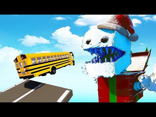 Cars vs Boxy Boo Christmas | Teardown