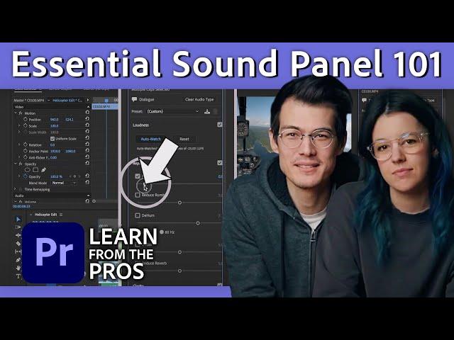 Learn the Essential Sound Panel in Premiere with Becki & Chris | Premiere Pro Tutorial | Adobe Video