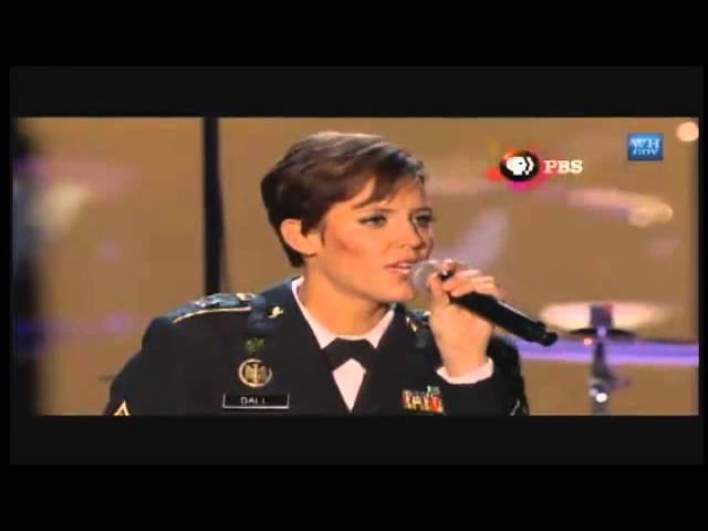 Standing Ovation: Rising Fawn Soldier, Christiana Ball, sings Some Gave All