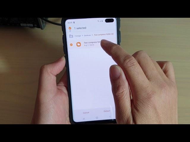 Galaxy S10 / S10+: How to Extract a Compress Zip File