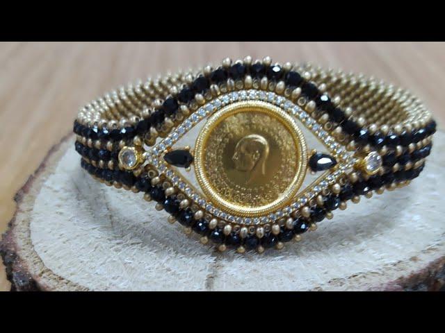 Nazo tekniği çeyrekli bileklik yapımı (Part 1)#Handmade #tutorial