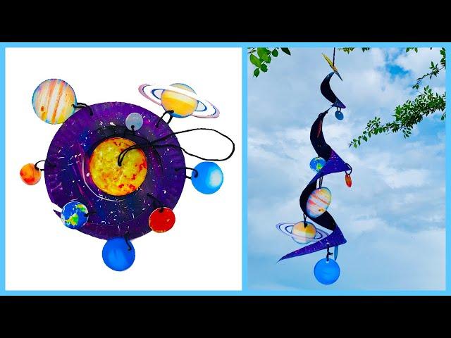 Spiral Planet Craft | How to make spiral plate Solar System | Simple Planets order project for kids