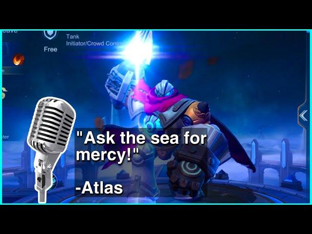 NEW HERO ATLAS VOICE LINES - MOBILE LEGENDS