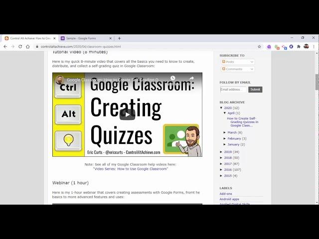 How to share the Google Form you created with other teachers so they can use it in their class.