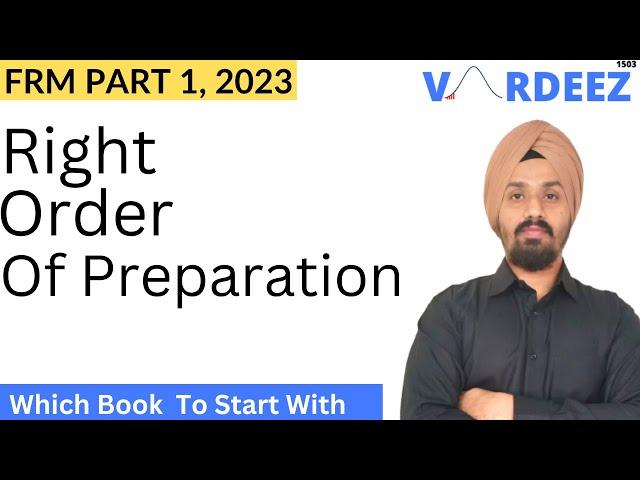 Right Order of Preparation for FRM Part 1 Exam | Which Book to Study First for FRM Part 1 Exam