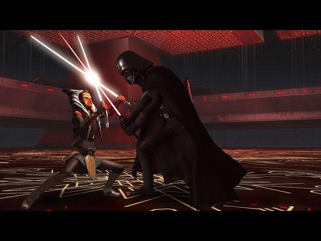 Darth Vader vs Ahsoka Tano [4K HDR] - Star Wars: Rebels S2+S4