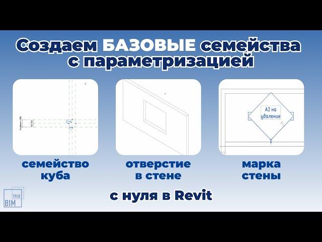 БАЗОВЫЕ семейства Revit: параметризация С НУЛЯ