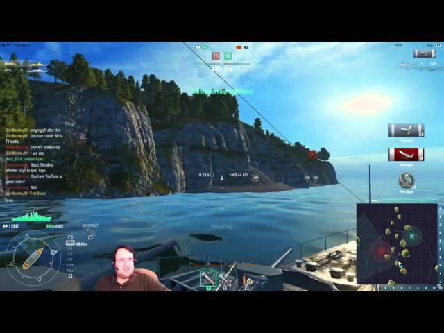 World of Warships, 2v2, T1 match