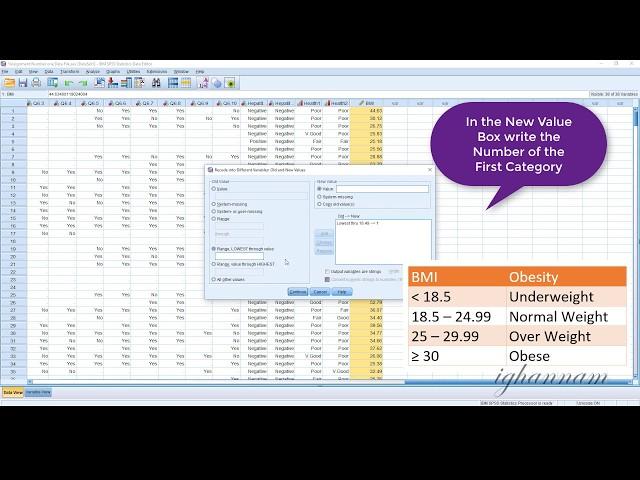 Continuous to Ordinal Variables