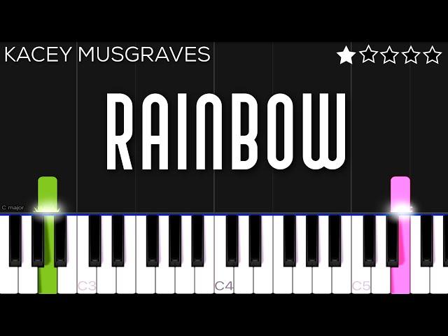 Kacey Musgraves - Rainbow | EASY Piano Tutorial