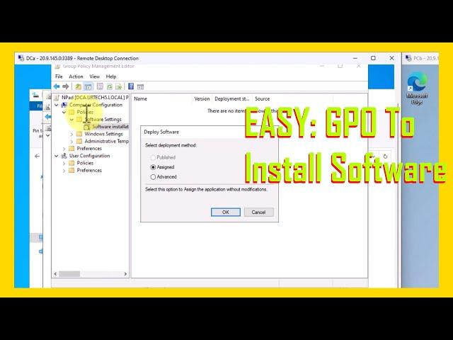 EASY: How To Install Software Using Group Policy GPO