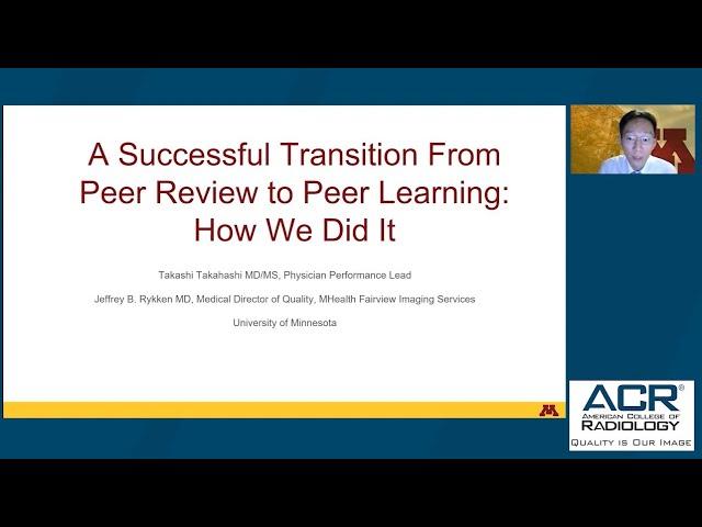 A Successful Transition From Peer Review to Peer Learning: How We Did It