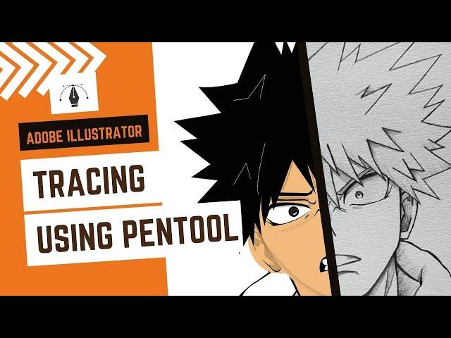 Adobe Illustrator | Tracing with Pen Tool | Vector Tracing | Beginners Guide