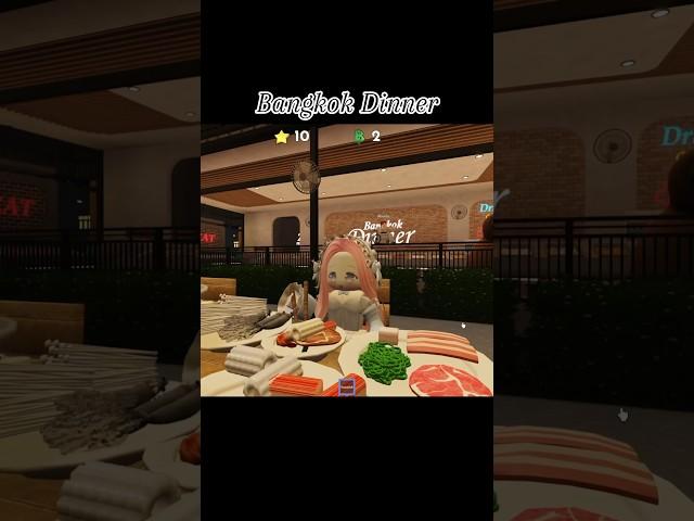 Bangkok Dinner, where you can relax, chill, and with eat friends! #roblox #foodgame