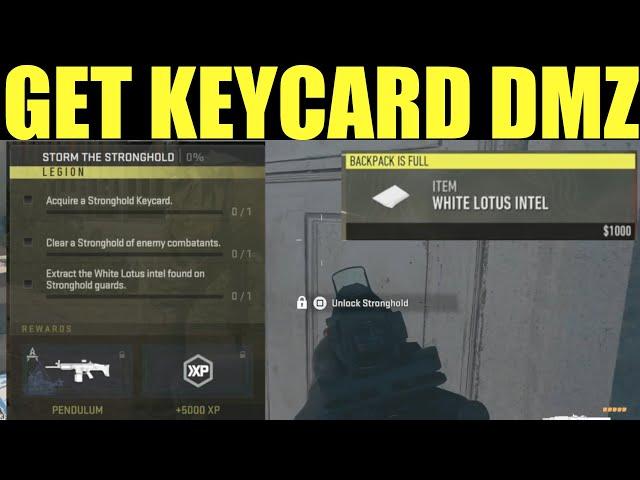 How to Acquire stronghold keycard & Extract White Lotus Intel LOCATION - Call of Duty Warzone DMZ