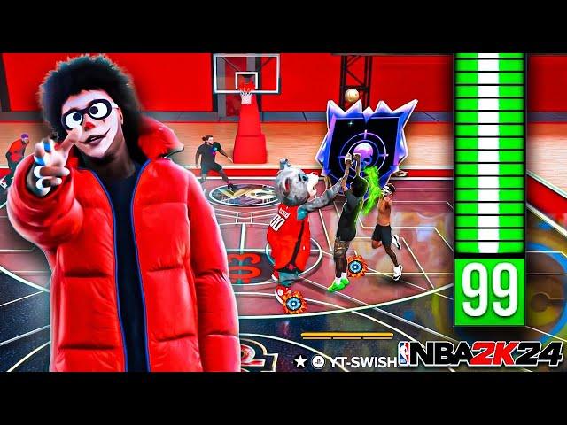 MY 98 MIDRANGE + HOF DEADEYE BUILD IS UNGUARDABLE IN THE COMP STAGE! (NBA 2K24) BEST GUARD BUILD