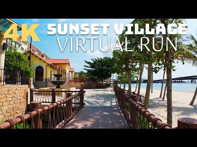 VIRTUAL RUN | 4K HDR | Sunset Village | VIETNAM