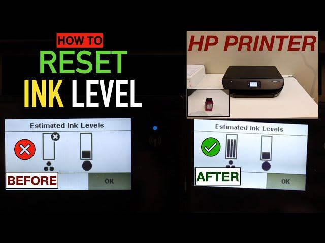 HP Ink Level Reset - How to Reset ink level ?